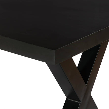 Eettafel Zeno rechthoekig 180cm zwart mangohout