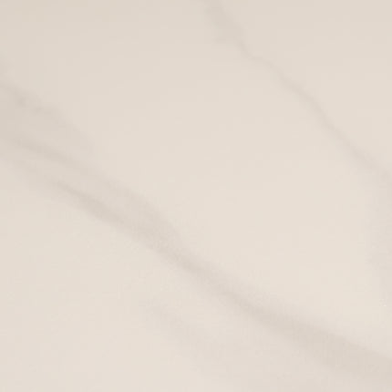 Eettafel marmerlook Jenna rond 130cm wit steen