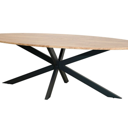 Eettafel ovaal 260cm Rato bruin ovale tafel