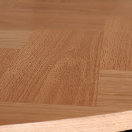 Eettafel visgraat Obie ovaal 160cm bruin MDF