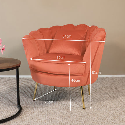 Fauteuil Belle oud roze velvet