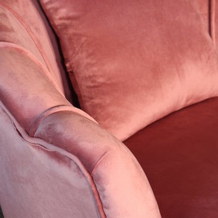 Fauteuil Anna oud roze velvet