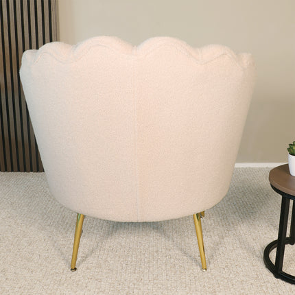 Fauteuil Belle beige teddy