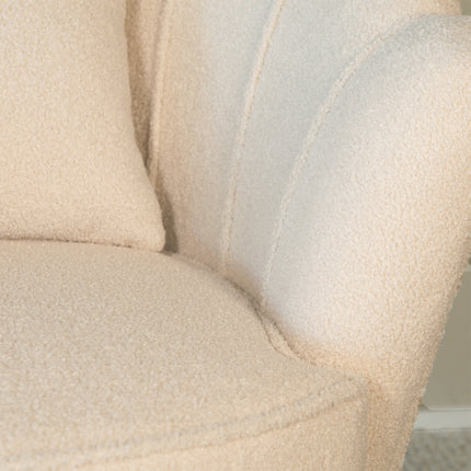 Fauteuil Belle beige teddy