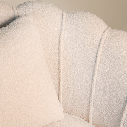 Fauteuil Belle beige teddy