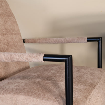 Fauteuil Merlijn bruin chenille