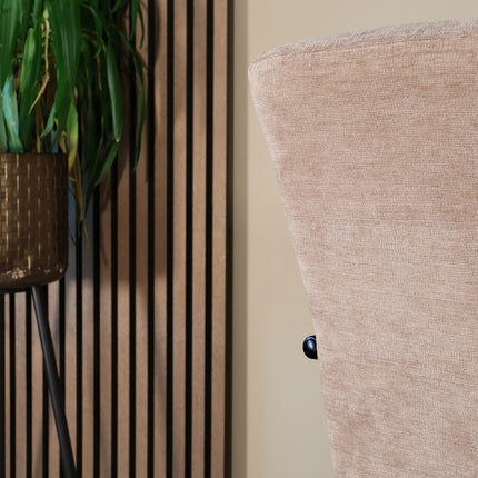 Fauteuil Merlijn bruin chenille