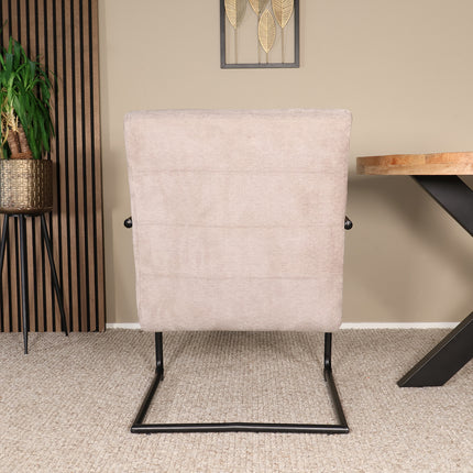 Fauteuil Merlijn grijs chenille