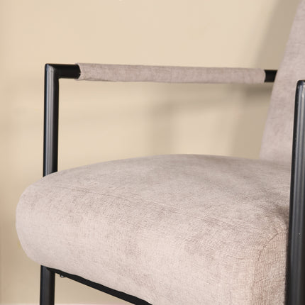 Fauteuil Merlijn grijs chenille