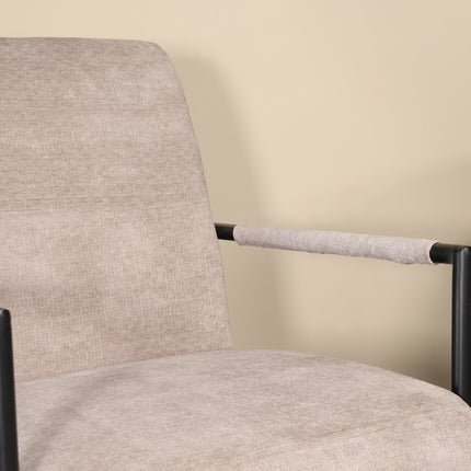 Fauteuil Merlijn grijs chenille