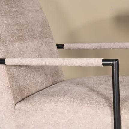 Fauteuil Merlijn grijs chenille