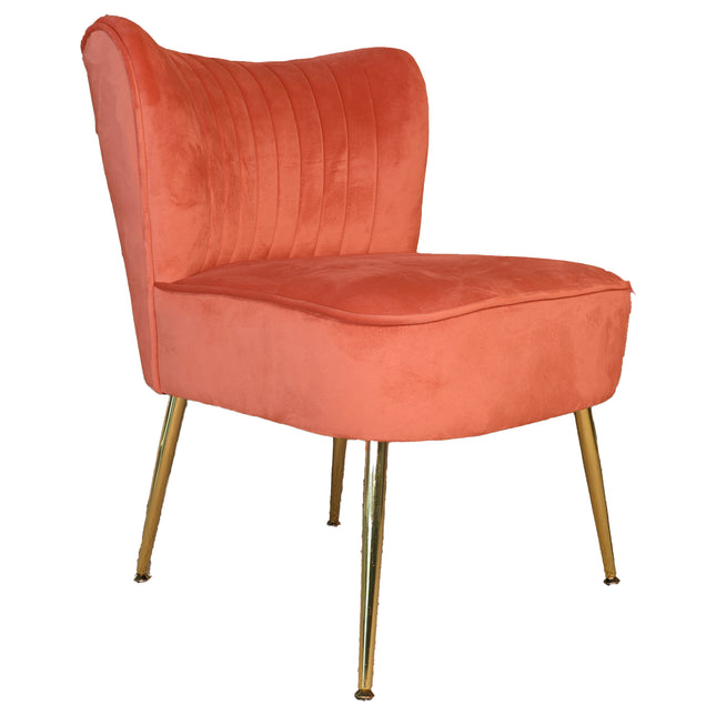 Fauteuil Rilaan oud roze velvet