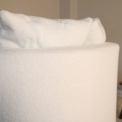 Loveseat draaibaar teddy wit