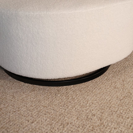 Loveseat draaibaar teddy wit