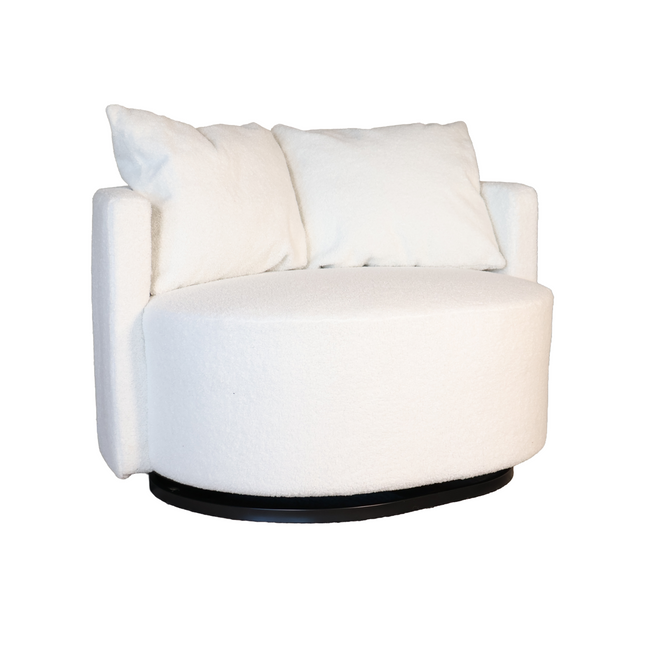 Loveseat draaibaar teddy wit