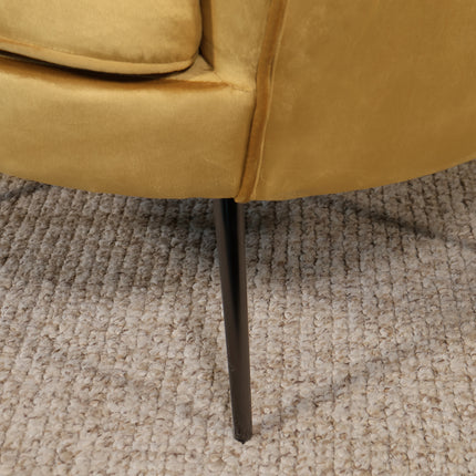Fauteuil Anna goud velvet