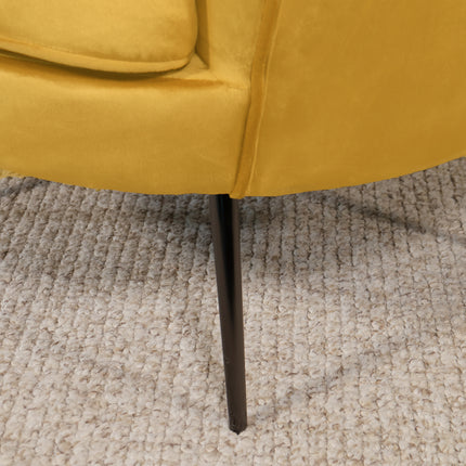 Fauteuil Anna goud velvet