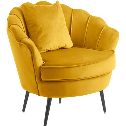 Fauteuil Anna goud velvet