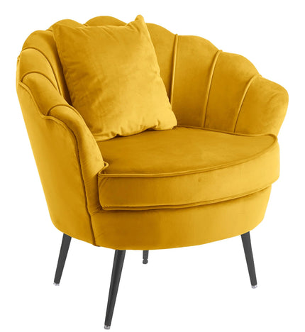 Fauteuil Anna goud velvet