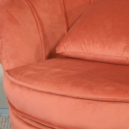 Fauteuil Belle oud roze velvet