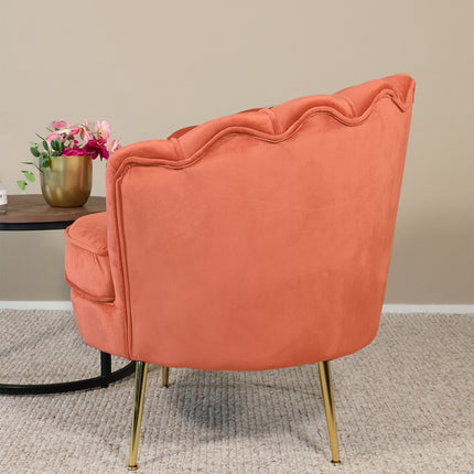 Fauteuil Belle oud roze velvet