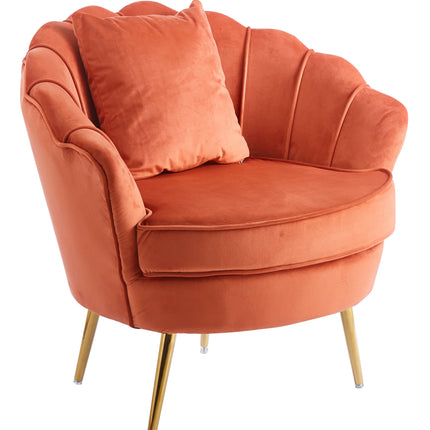 Fauteuil Belle oud roze velvet