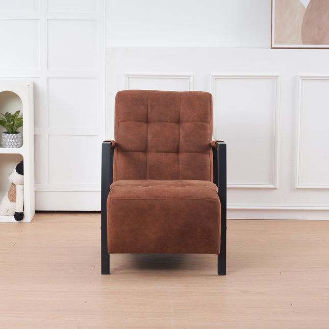 Fauteuil Noud cognac microvezel
