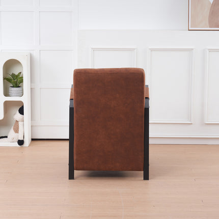Fauteuil Noud cognac microvezel