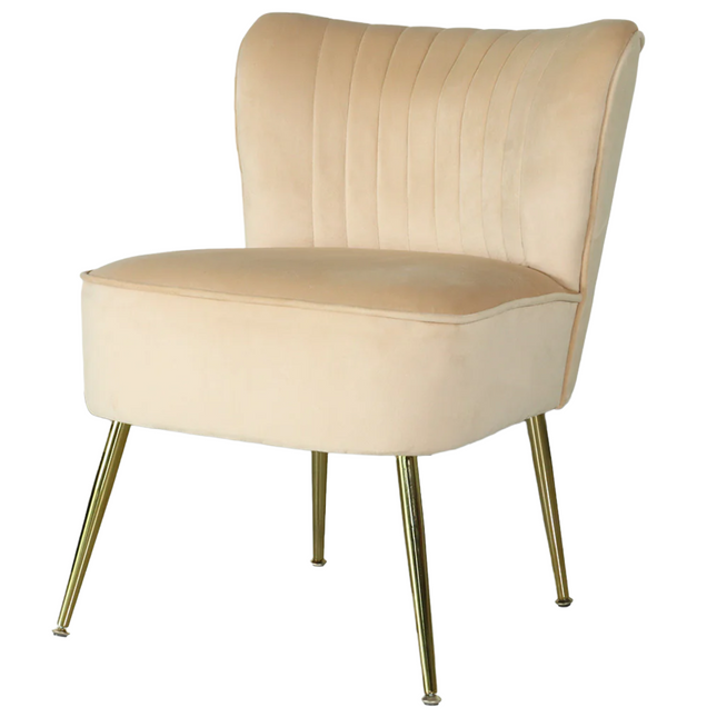 Fauteuil Rilaan zand velvet