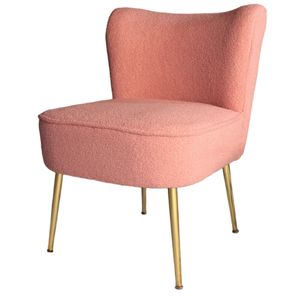 Fauteuil Teddy roze