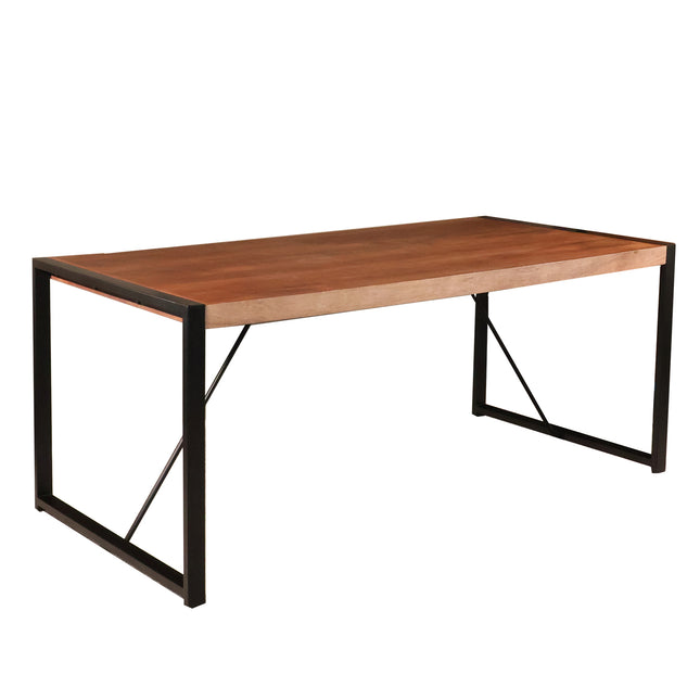 Eettafel Flora rechthoekig 180cm bruin mangohout