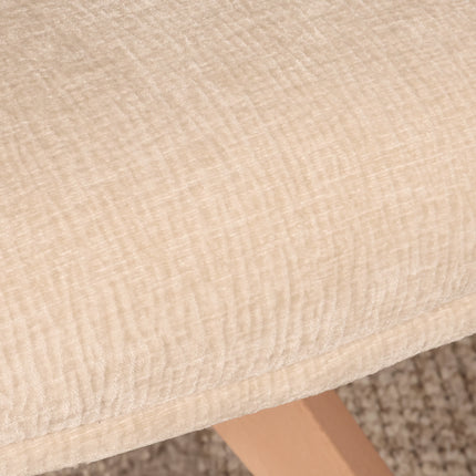 SET DEAL 6 stuks: Eetkamerstoel draaibaar beige stof Gemma