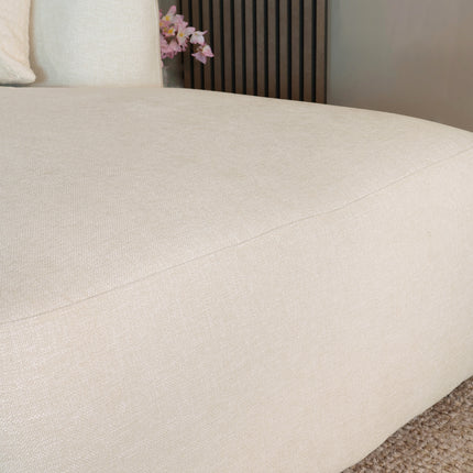 Hoekbank Hudson 280cm chenille beige rechts