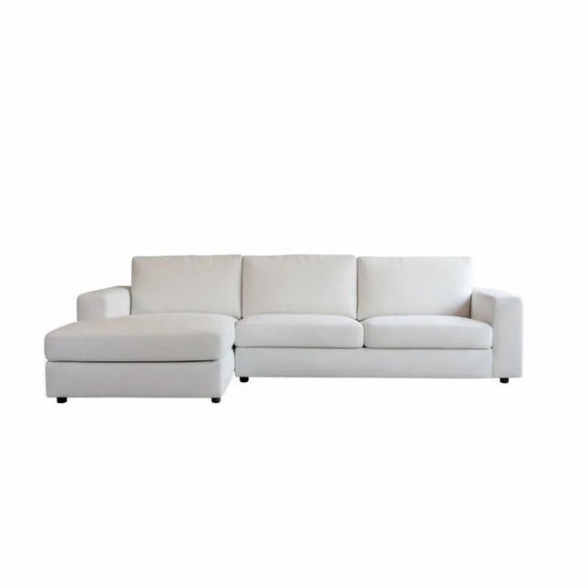 Hoekbank Uno naturel polyester 300cm links