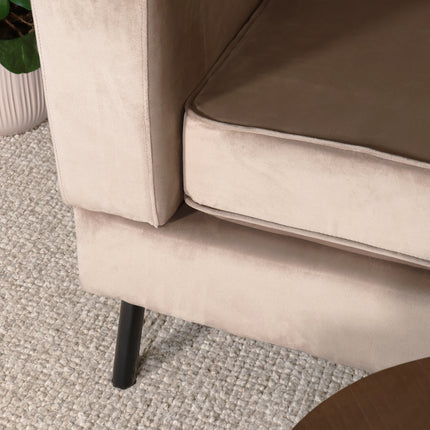 Hoekbank Venna 200cm champagne velvet