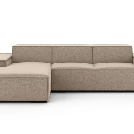 Hoekbank Fino 300cm bruin chenille links