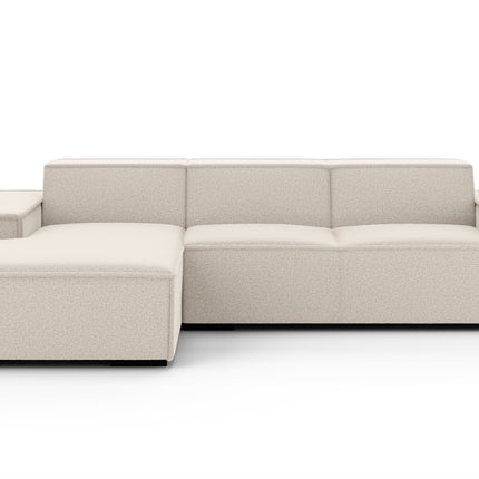 Hoekbank Fino 300cm gebroken wit chenille links