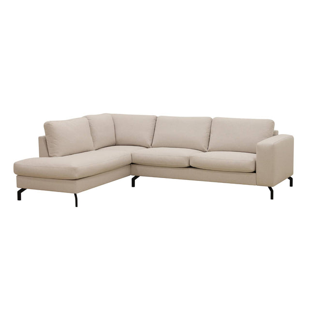 Hoekbank Havana beige chenille 260cm links