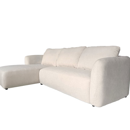 Hoekbank Hudson 280cm chenille beige links