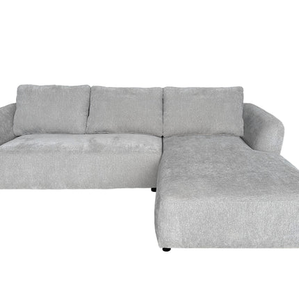 Hoekbank Hudson 280cm chenille donkergrijs rechts