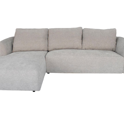 Hoekbank Hudson 280cm chenille grijs links