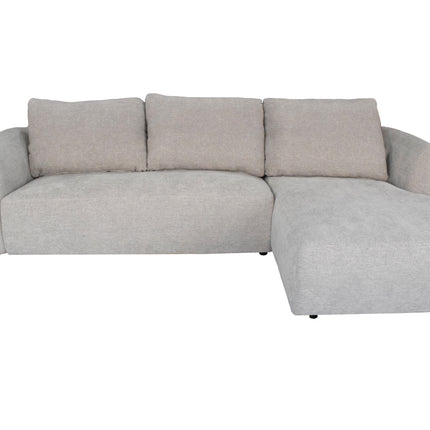 Hoekbank Hudson 280cm chenille grijs rechts