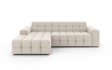 Hoekbank Kora 264cm gebroken wit chenille links