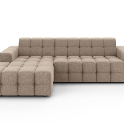 Hoekbank Kora 264cm bruin chenille links