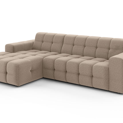 Hoekbank Kora 264cm bruin chenille links