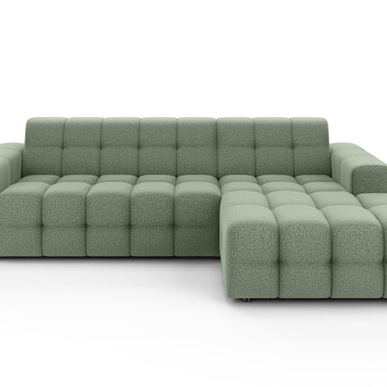 Hoekbank Kora 264cm groen chenille rechts
