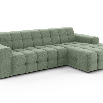 Hoekbank Kora 264cm groen chenille rechts