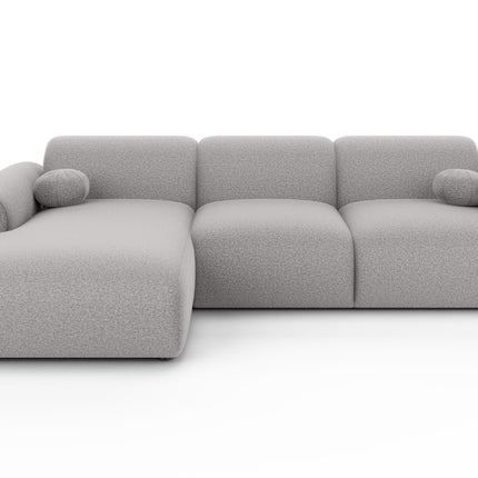 Hoekbank Neva 300cm grijs chenille links