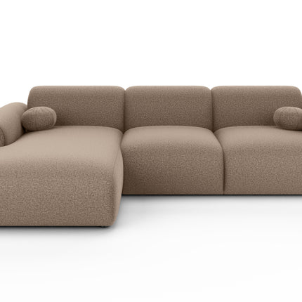 Hoekbank Neva 300cm bruin chenille links