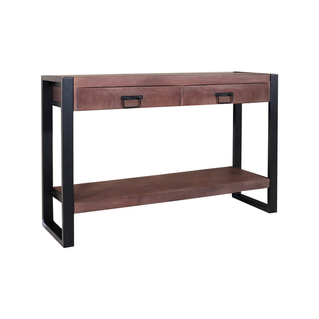 Bijzettafel 120cm mangohout Vera walnoot